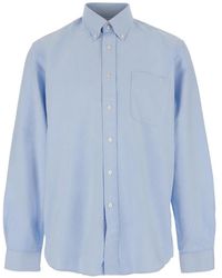 Sebago - Oxford Button-Down Katoenen Overhemd Met Borstzak - Lyst