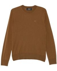 DSquared² - D2 Logo-Embroidered Wool Top - Lyst