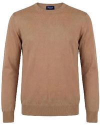 Drumohr - Crew-Neck Cotton Sweater - Lyst