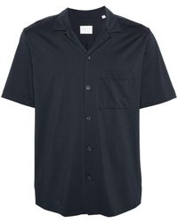 Xacus - Camp-collar Seersucker Shirt - Lyst