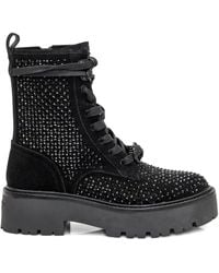 Kurt Geiger - Bottines À Ornements En Cristal 50 Mm - Lyst
