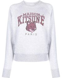 Maison Kitsuné - Foxモチーフメランジ プルオーバー - Lyst