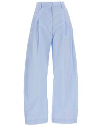 Thelatest - Wide-Leg Pleated Trousers - Lyst