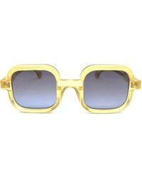 Anne & Valentin - Savage Sonnenbrille Mit Eckigem Gestell - Lyst