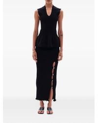 Yuzefi - Iralyn Ribbed Maxi Skirt - Lyst