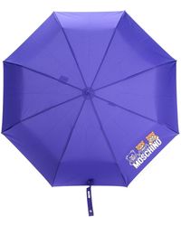Moschino Paraplu Met Logoprint in het Zwart Dames Accessoires voor voor Paraplus voor 