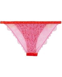 Love Stories - Satin-Lace Briefs - Lyst