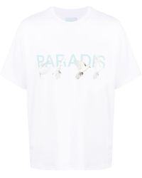 3.PARADIS - Graphic Print Logo T-shirt - Lyst