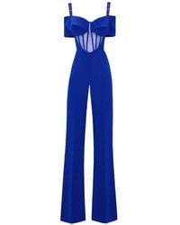 Gemy Maalouf - Bow-Detail Flared Jumpsuit - Lyst