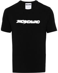 Moschino - T-shirt en coton mélangé à logo imprimé - Lyst