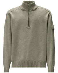 C.P. Company - Metropolis Series Extrafine Merino Wool Half Zip Sweater - Lyst