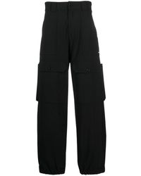 MSGM - Pantalones anchos de talle alto - Lyst