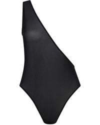 Let's Swim - One-Shoulder-Badeanzug aus Mesh - Lyst