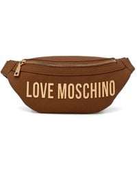 Love Moschino - Logo-Detail Buckle Belt Bag - Lyst