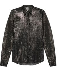 DSquared² - Sparkling Tie-Neck Shirt - Lyst