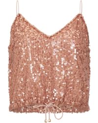 SANA OSMANI - Iris Sequin Drawstring Top - Lyst