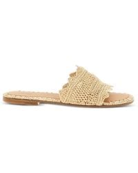 Odissi - Lucia Woven Raffia Sandals - Lyst