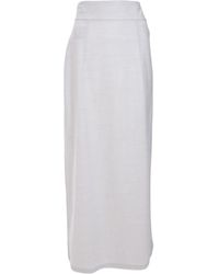 Fabiana Filippi - サイドフラップ マキシスカート - Lyst