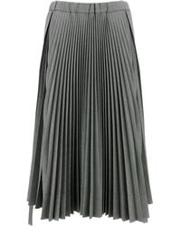 Plan C - Asymmetric Pleated Skirt - Lyst