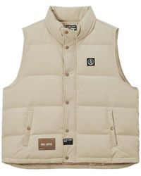 Izzue - Quilted Logo-Patch Gilet - Lyst