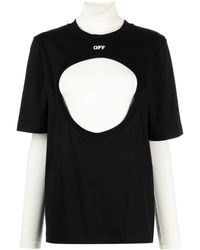 Off-White c/o Virgil Abloh - T-shirt Meteor con design a strati - Lyst