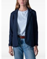ANONYM APPAREL - Judith Notched-Lapels Single-Breasted Blazer - Lyst