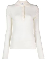 Filippa K - Wool Long Sleeve Polo Shirt - Lyst