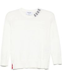 Thom Browne - 4 Stripe Detail Pullover - Lyst
