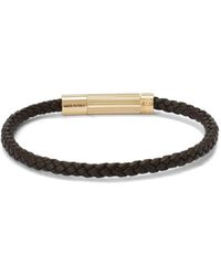 Ferragamo - Braided Leather Bracelet - Lyst