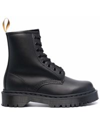 Dr. Martens - Faux Leather Lace-up Ankle Boots - Lyst