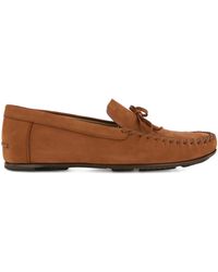 Manolo Blahnik - Gargano Bow-Detail Loafers - Lyst