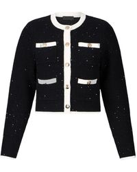 Liu Jo - Chaqueta de tweed con botones y purpurina - Lyst
