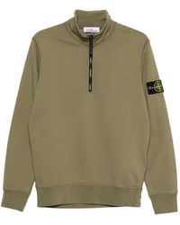 Stone Island - Half-Zip Sweatshirt - Lyst