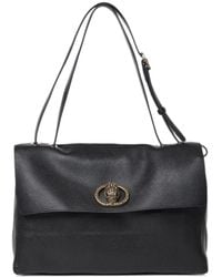 Kurt Geiger - Eagle-Plaque Grained Leather Shoulder Bag - Lyst