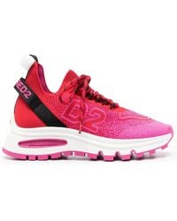 DSquared² - Intarsia Low-Top Sneakers - Lyst