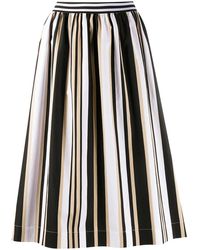 Woolrich - Striped A-Line Skirt - Lyst