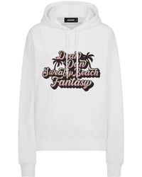 DSquared² - Graphic-Print Cotton Hoodie - Lyst