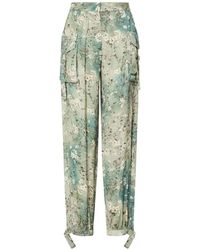 Liu Jo - Pantalon Imprimé En Satin - Lyst