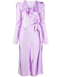 Philosophy Di Lorenzo Serafini - Ruffle-Detailing V-Neck Dress - Lyst