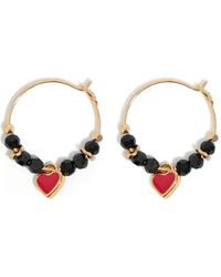 Bimba Y Lola - ハート クリスタル フープピアス - Lyst