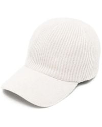 Eleventy - Ribbed-Knit Cashmere Baseball Cap - Lyst