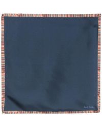 Paul Smith - Signature Stripe Silk Pocket Square - Lyst