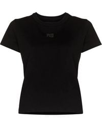 Alexander Wang - T-Shirt En Coton À Logo Embossé - Lyst