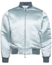 Rhude - Logo-Applique Satin Bomber Jacket - Lyst