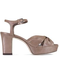 Jimmy Choo - Heloise Platform Knot Sandals - Lyst
