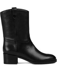 Doucal's - Zip-Up Leather Ankle Boots - Lyst