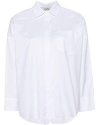 Max Mara - High-low Cotton Shirt - Lyst