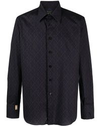 Billionaire - Monogram-Print Cotton Shirt - Lyst