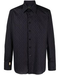 Billionaire - Monogram-Print Cotton Shirt - Lyst