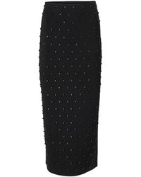 Carolina Herrera - Beaded Pencil Midi Pencil Skirt - Lyst